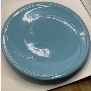 Vintage Frankoma Pottery Plate Blue Desert Sands‎ 10.5" Round Dinner Plate